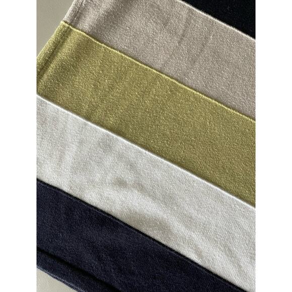 Christopher & Banks Y2K Stripe Colorblock Knit Top Medium - Picture 2 of 6